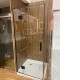 1000*1000*1950mm Black Frameless Swing Door Square Shower Box